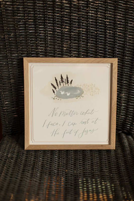 Jesus Restores Me 8"x8" Giclee Print