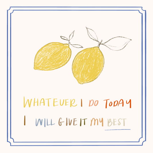 Give It My Best Giclee 8"x8" Print