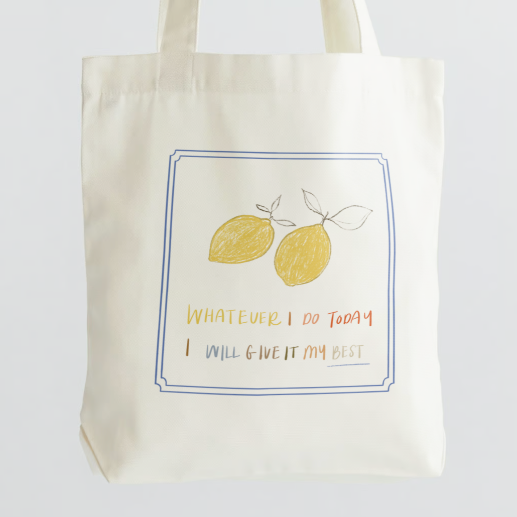 Give It My Best Large Tote Bag